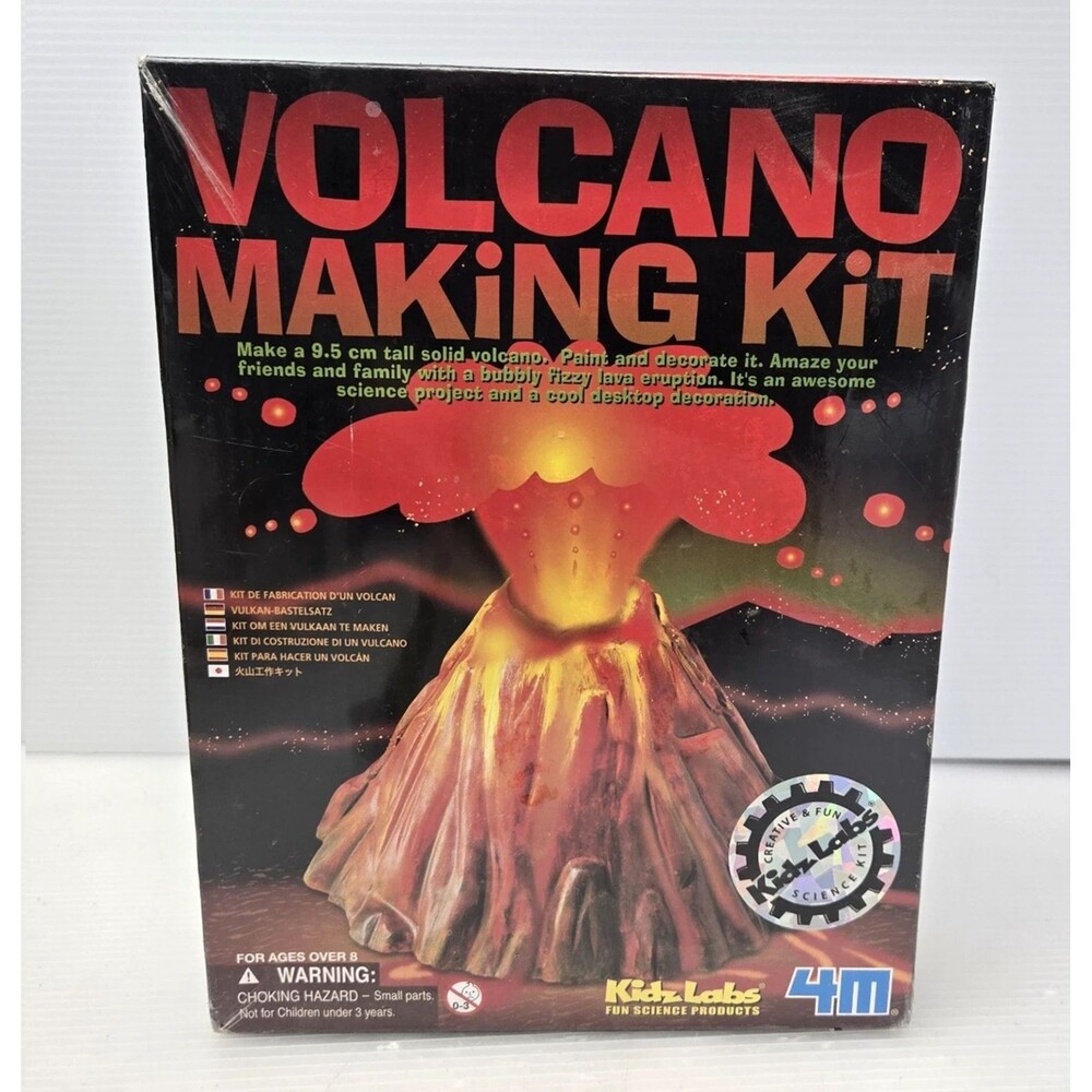 4M KidzLabs Volcano Making Kit STEM Science Project Educational NEW Sealed